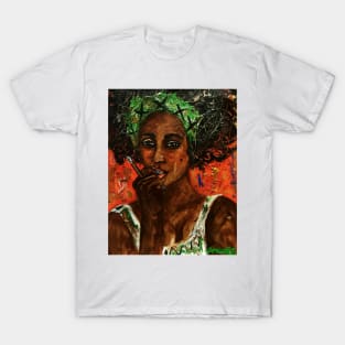 Smoking lady 26 T-Shirt